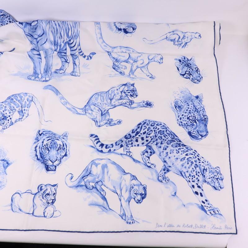 HERMES 絲質Scarf 90X90絲巾-4