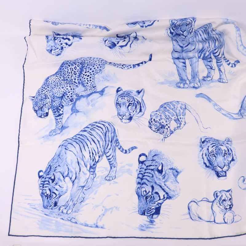 HERMES 絲質Scarf 90X90絲巾-5