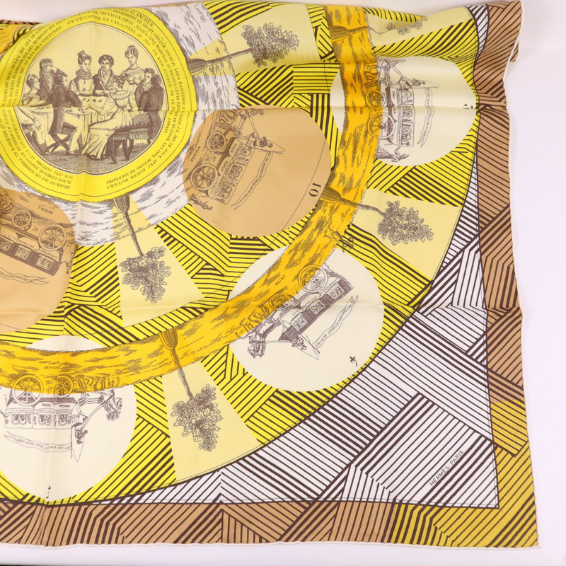 HERMES 絲質Scarf 90X90絲巾-4