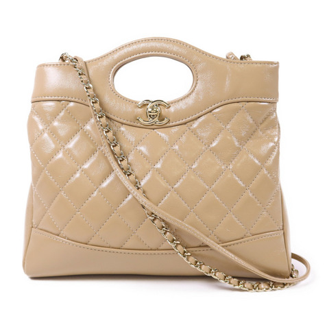 CHANEL 牛皮皮革Chanel 31 Mini金扣手挽肩背兩用袋