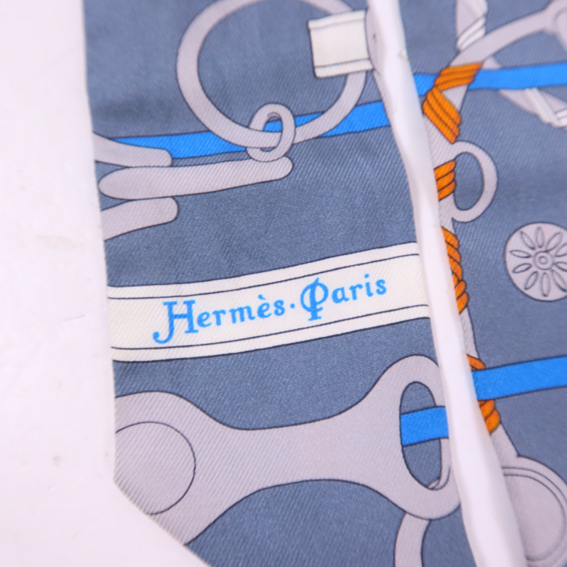 HERMES 絲質Twilly絲巾-5