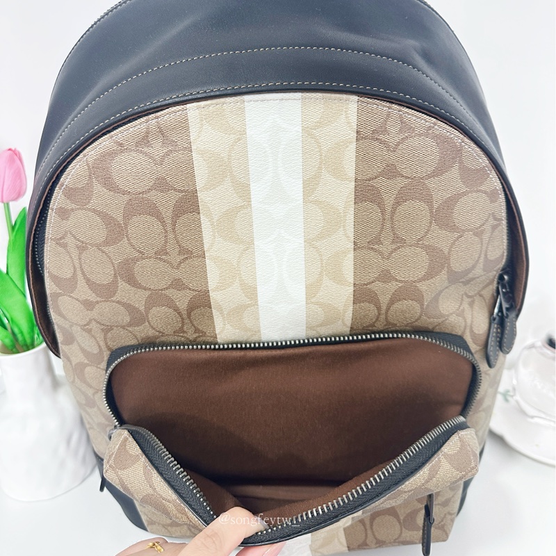 Coach 男款 雙拉鍊後背包-3