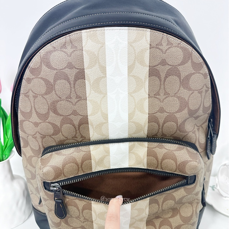 Coach 男款 雙拉鍊後背包-4