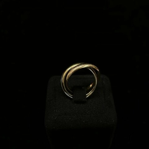 CARTIER 55碼Trinity三環戒指 98新