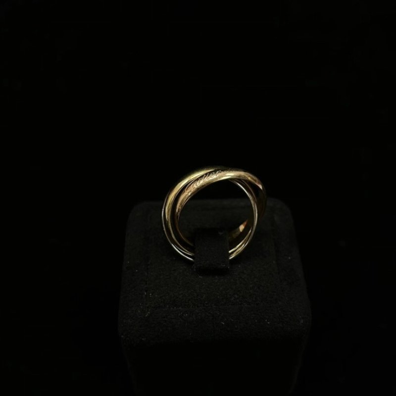 CARTIER 55碼Trinity三環戒指 98新-0
