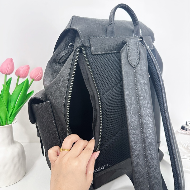 Coach 男款 掀蓋 後背包-5