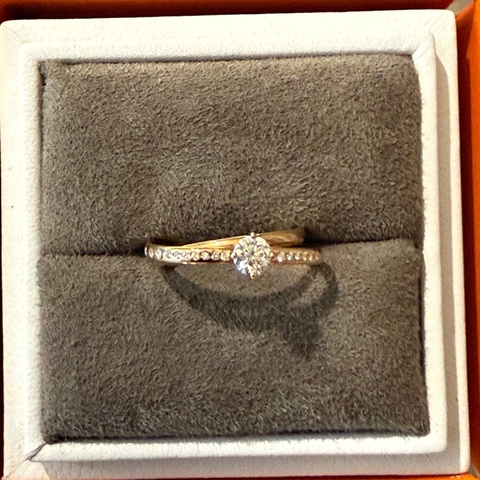 Hermes心形鑽石戒指／Vertige Coeur Ring