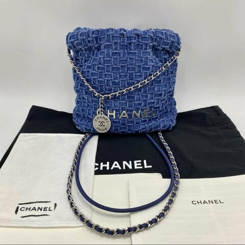 CHANEL 25A牛仔22bagmini垃圾袋20*19*6 全新閒置配件塵袋