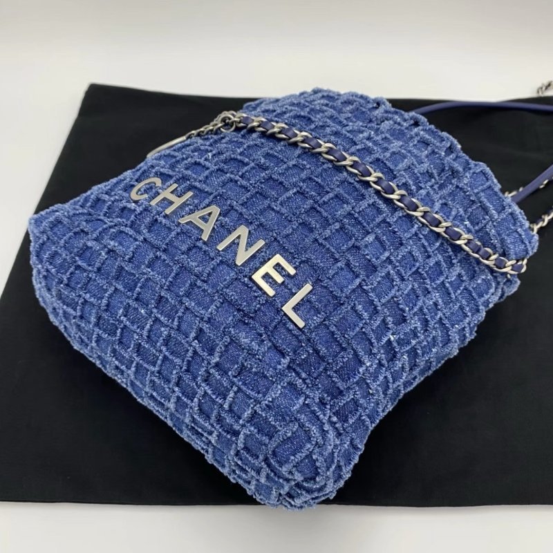 CHANEL 25A牛仔22bagmini垃圾袋20*19*6 全新閒置配件塵袋-4