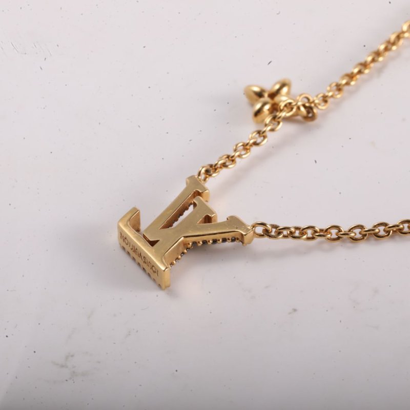 LOUIS VUITTON 合金LV帶鑽項鏈項鍊-3