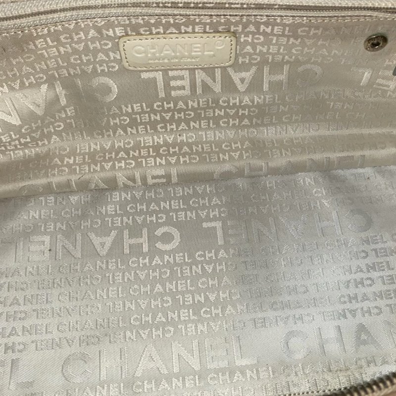 CHANEL vintage淺棕色波士頓包保齡球包手提包30*15*15 98新配件塵袋-1