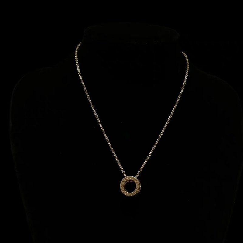 BVLGARI B.Zerol系列18K彈簧項鍊 98新 鍊長46cm-0