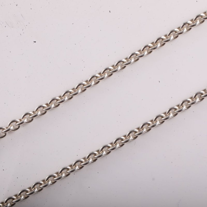 HERMES Amulettes純銀KELLY項鏈AG925銀項鏈項鍊-3