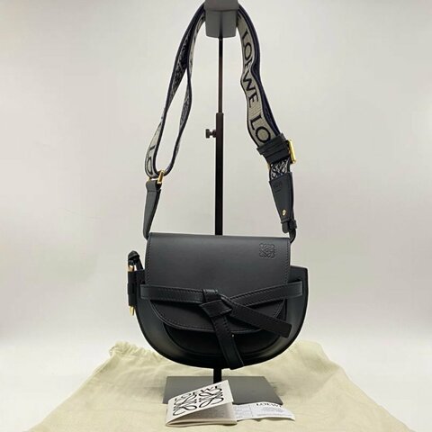 LOEWE 黑金gate馬鞍肩背斜背包21*13*9.5 98新配件塵袋