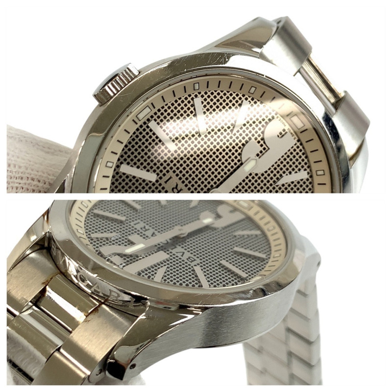 寶格麗 Solotempo 銀色不鏽鋼腕錶 ST37S,石英機芯,男士錶盤-5