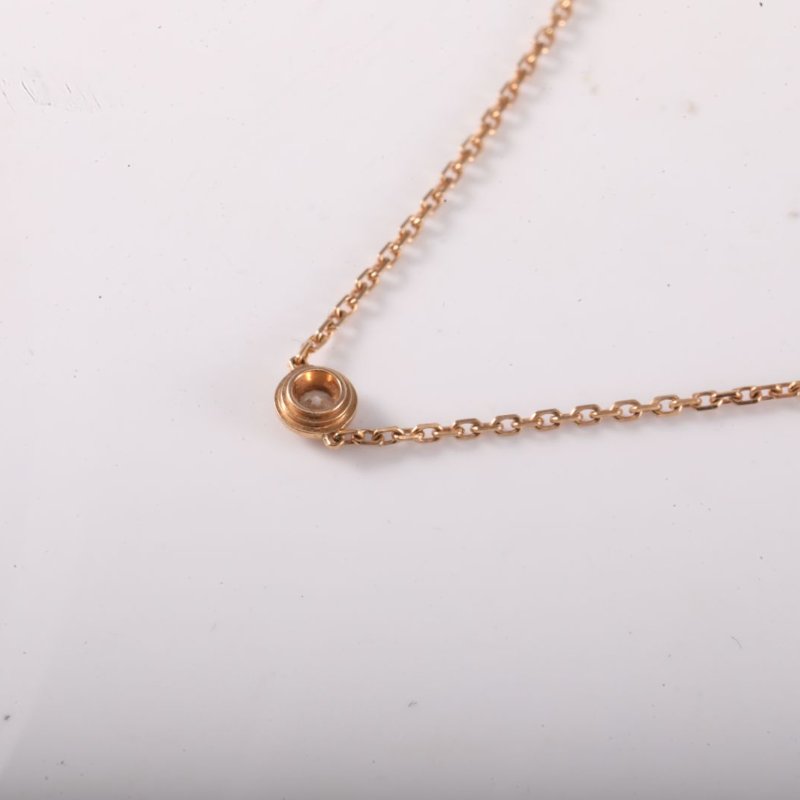 Cartier CARTIERD&#039;AMOUR單鑽手鏈小號18K玫瑰金/鑽石S-M碼玫瑰金18K手鍊／手環-2