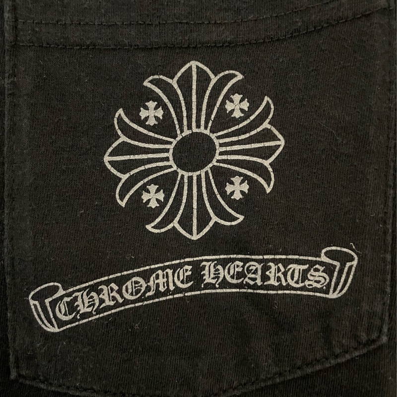 Chrome Hearts 克羅心 十字口袋短袖 黑色-2