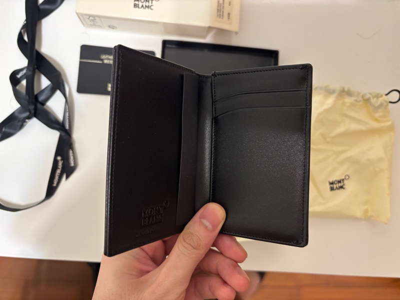 MONTBLANC 萬寶龍德國 MB 經典小牛皮名片夾 14108德國 MB名牌 知名百年品牌-4