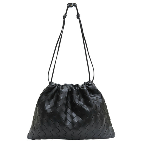 黑色牛皮 Dust 肩背包【BOTTEGA VENETA BV 寶緹嘉】