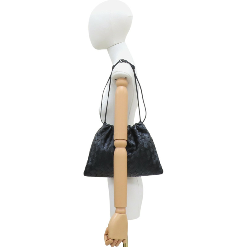 黑色牛皮 Dust 肩背包【BOTTEGA VENETA BV 寶緹嘉】-8