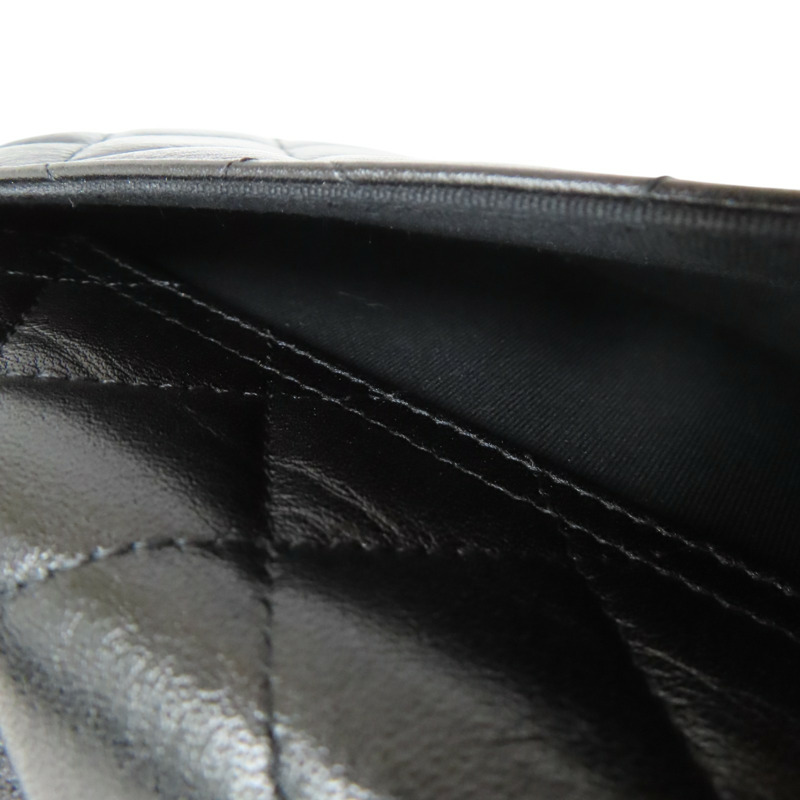 黑色 菱格紋 羊皮 圓弧 鍊帶 肩背包【CHANEL 香奈兒】 AP3367-8