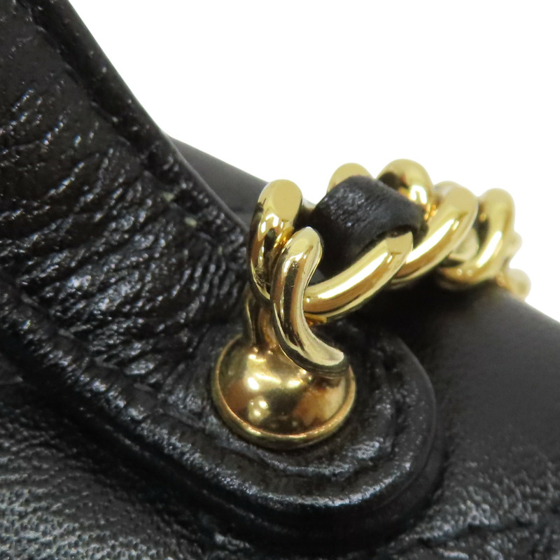 黑色 菱格紋 羊皮 圓弧 鍊帶 肩背包【CHANEL 香奈兒】 AP3367-14