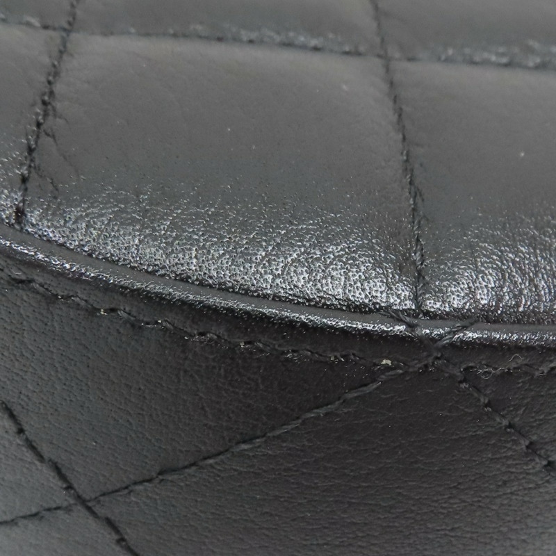 黑色 菱格紋 羊皮 圓弧 鍊帶 肩背包【CHANEL 香奈兒】 AP3367-16