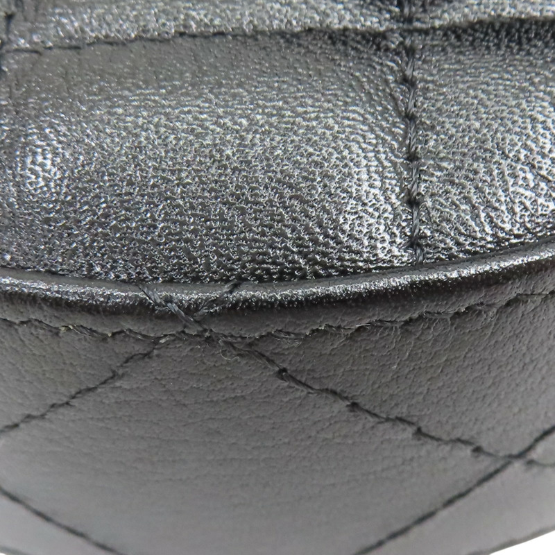 黑色 菱格紋 羊皮 圓弧 鍊帶 肩背包【CHANEL 香奈兒】 AP3367-18