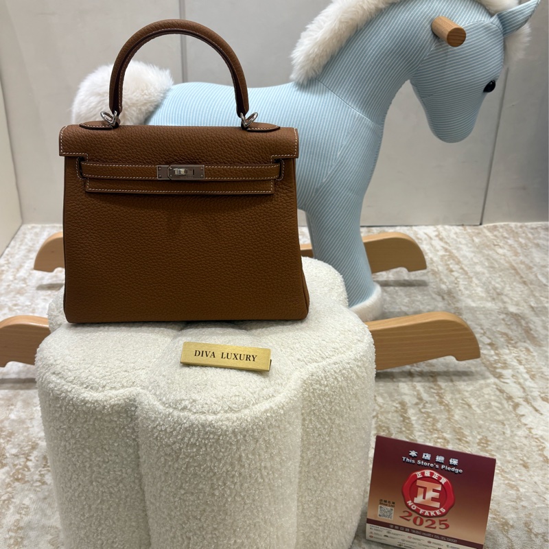 Hermes Kelly 25 金棕色 - 全新現貨-0