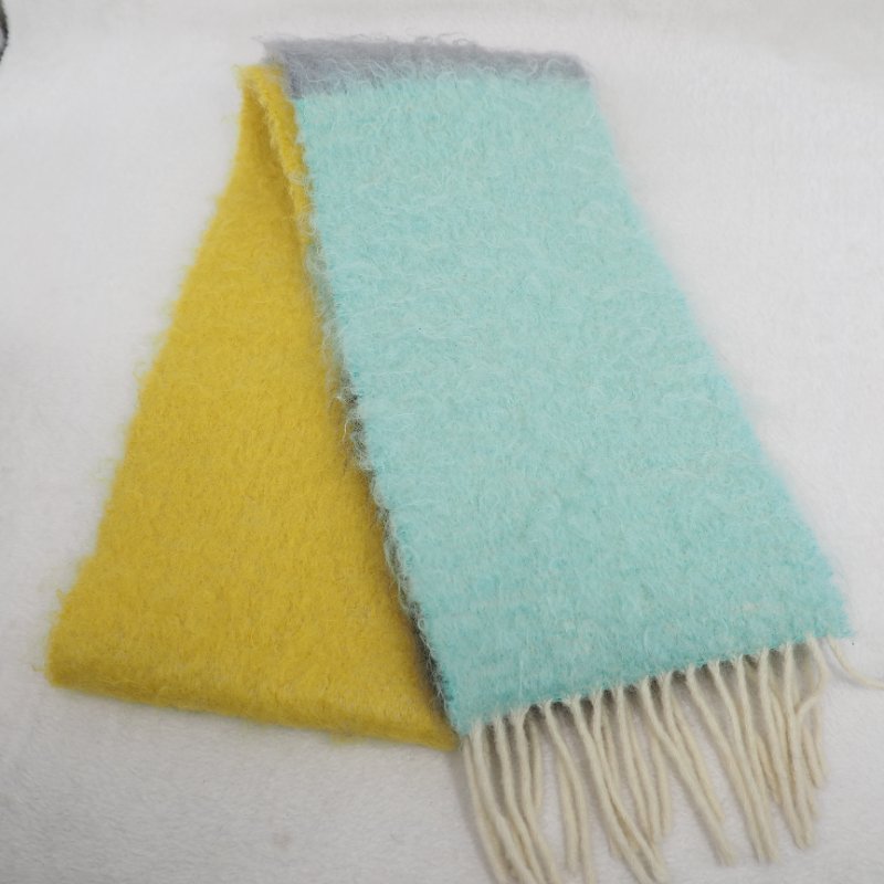 LOEWE 彩拼色圍巾-3