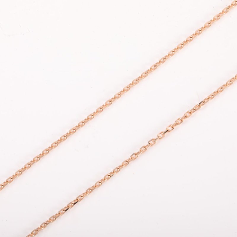 Cartier CARTIERD'AMOUR18K金單鑽4分超小號款項鏈18K玫瑰金/鑽石項鏈玫瑰金18K項鍊-3