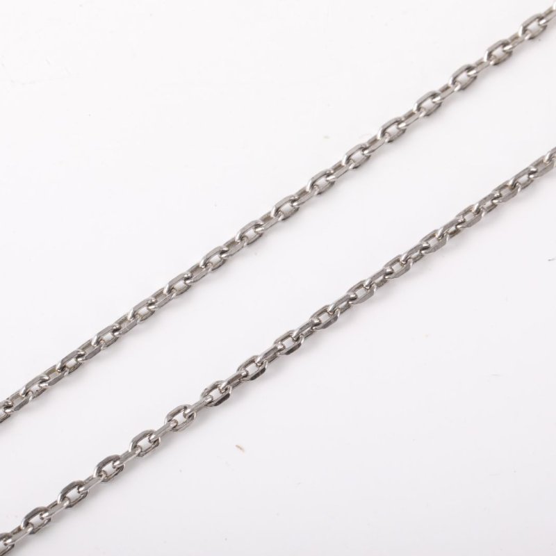 HERMES 合金菱形吊墜項鏈項鍊-3