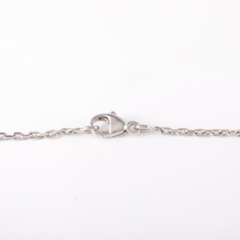 HERMES 合金菱形吊墜項鏈項鍊-4