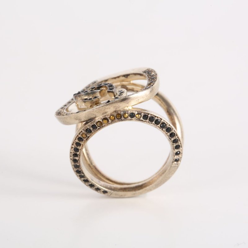 CHANEL 合金11A小香鋯石戒指53戒指-2