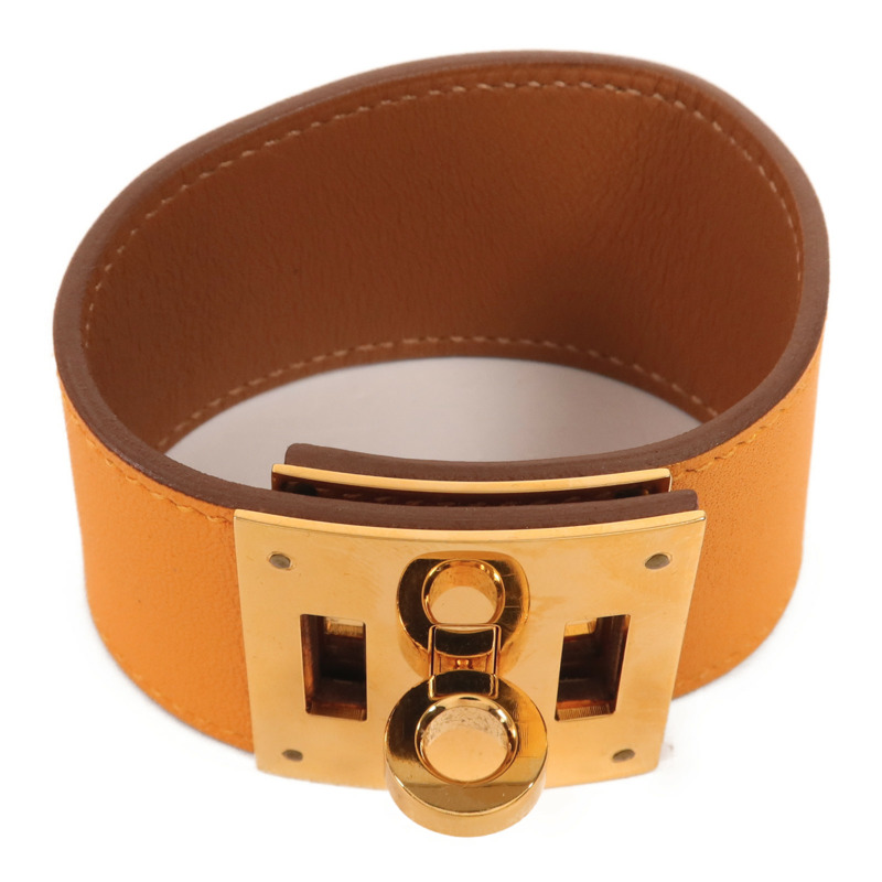 HERMES Swift皮革Kelly Dog金扣手帶-4