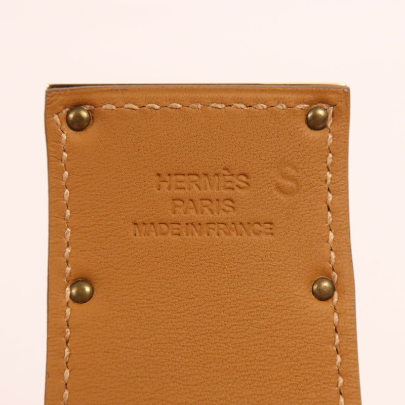 HERMES Swift皮革Kelly Dog金扣手帶-8