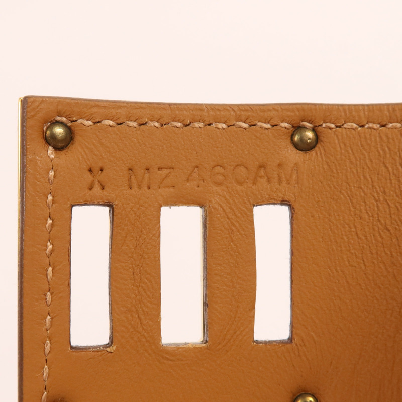 HERMES Swift皮革Kelly Dog金扣手帶-9