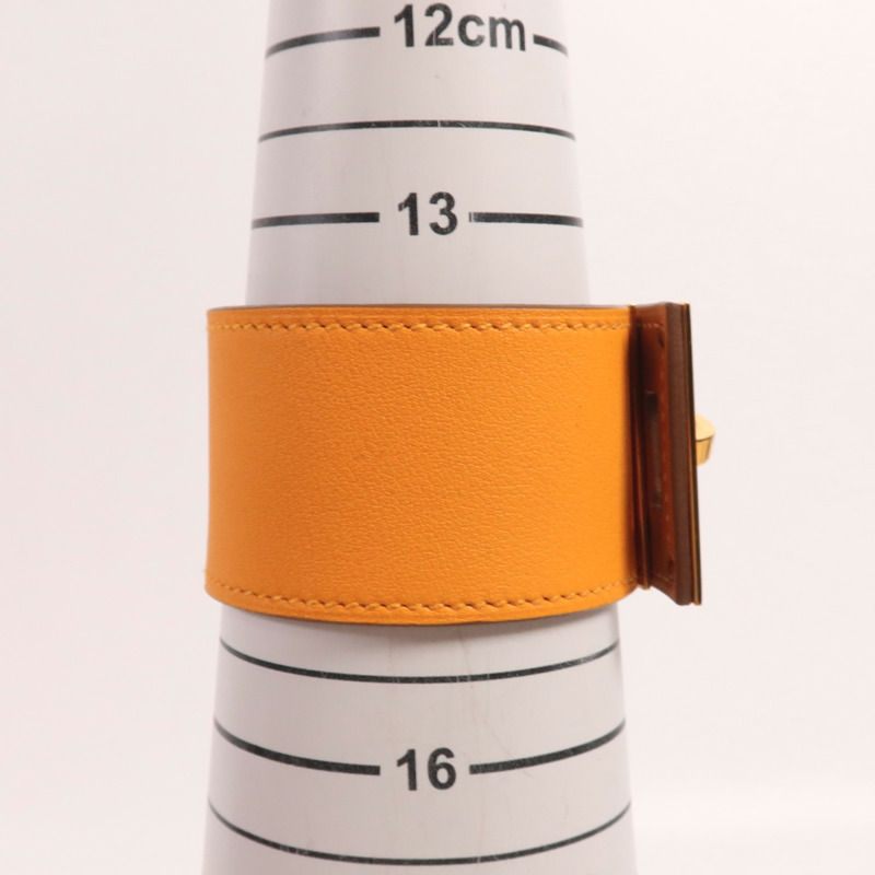 HERMES Swift皮革Kelly Dog金扣手帶-10