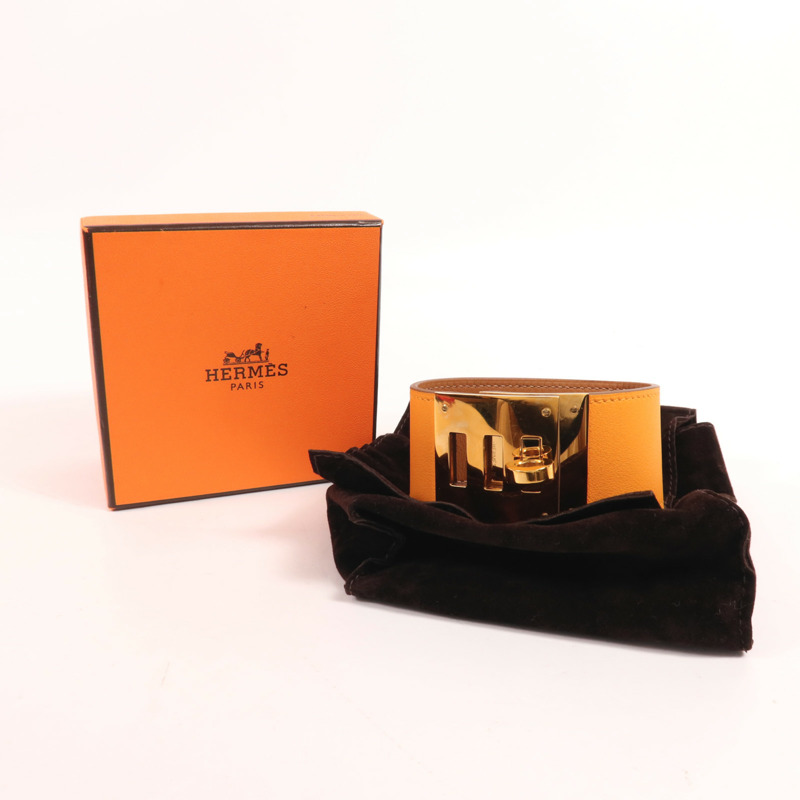 HERMES Swift皮革Kelly Dog金扣手帶-12