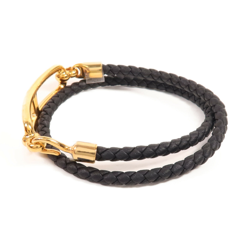 HERMES Swift皮革Roulis Double Tour金扣手鏈-3