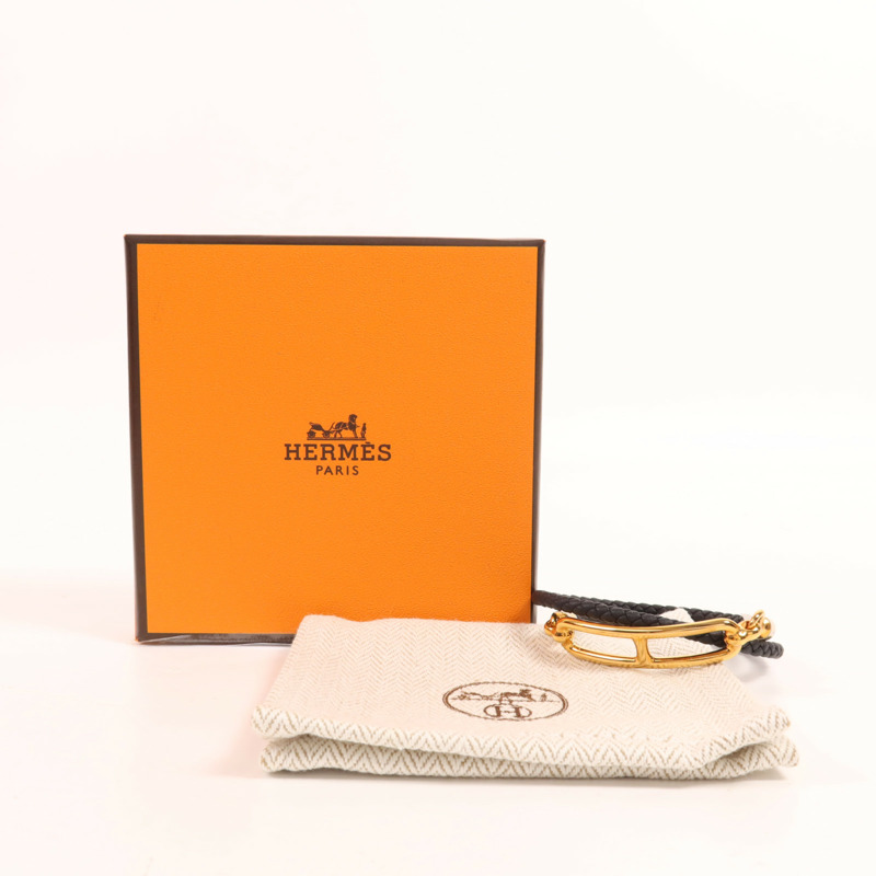 HERMES Swift皮革Roulis Double Tour金扣手鏈-8