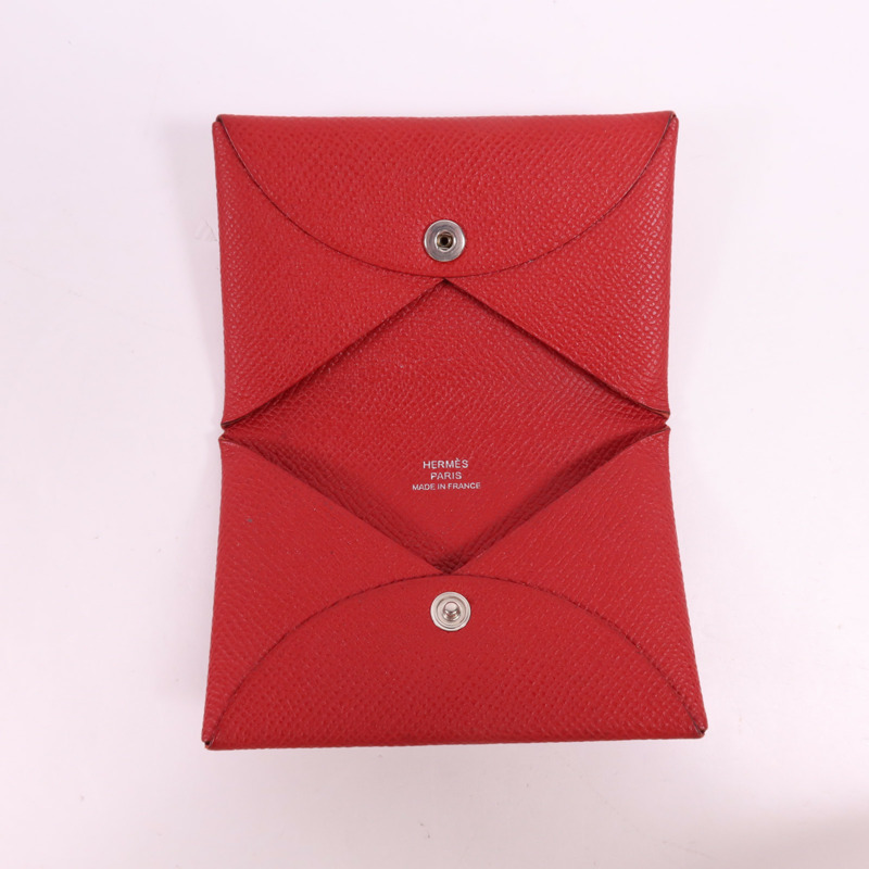 HERMES Epsom皮革Card Holder銀扣卡片套-4