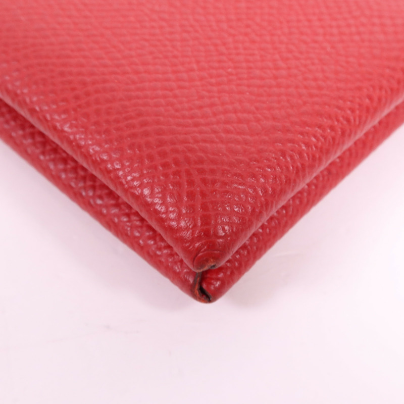 HERMES Epsom皮革Card Holder銀扣卡片套-7