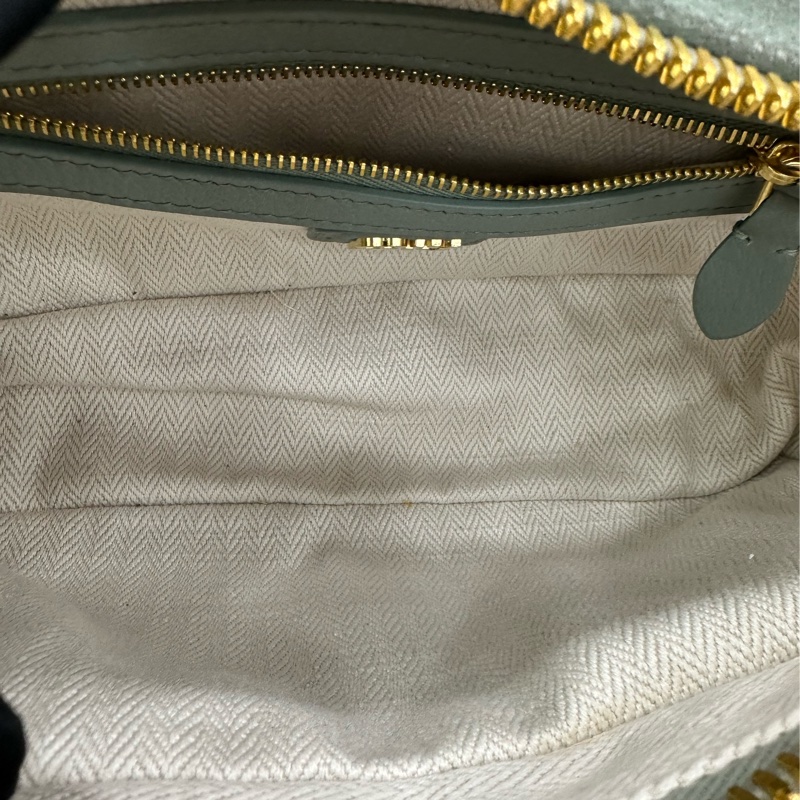 Miumiu繆繆女包冰藍色麂皮保齡球 arcadie小公文包,可手袋 copy購證-8