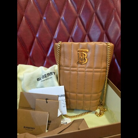 Burberry 薯條斜揹包 迷你小號