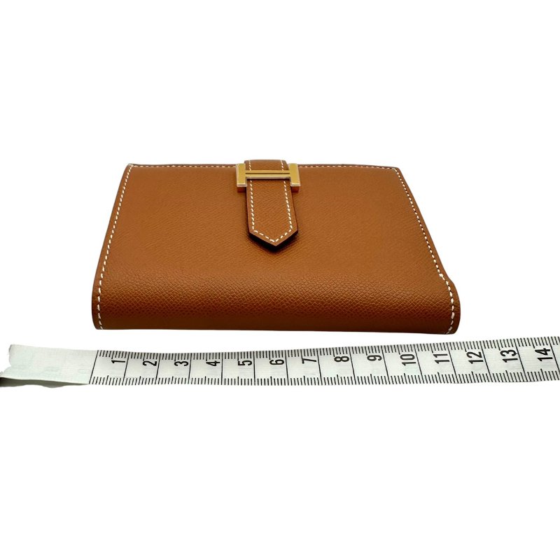 【美收精品HERMES】 棕色w刻印短夾 B-953【隔月月中將轉賣至日本 上架期限30天】-12