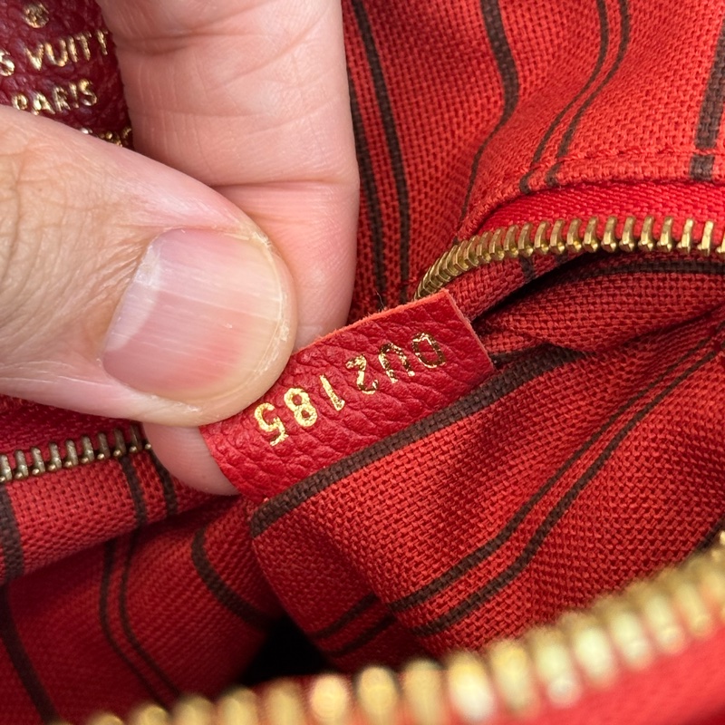Louis Vuitton 紅色壓紋老花 Speedy 25 / 背帶款🌹絕對好貨-26