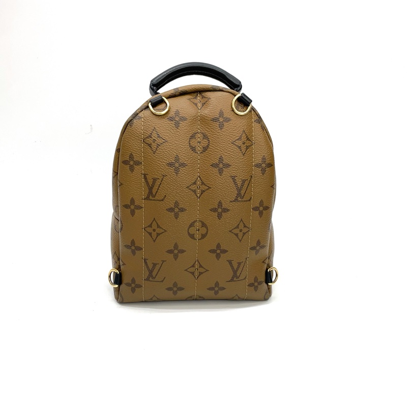 LV 雙色原花金釦Mini 小書包 M44873-1