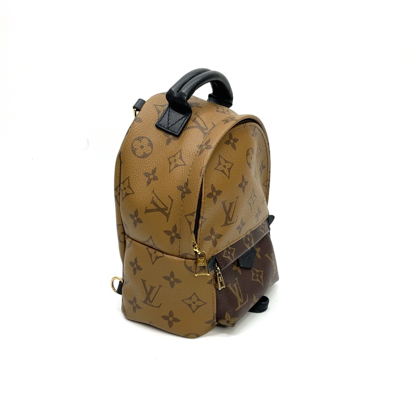 LV 雙色原花金釦Mini 小書包 M44873-2