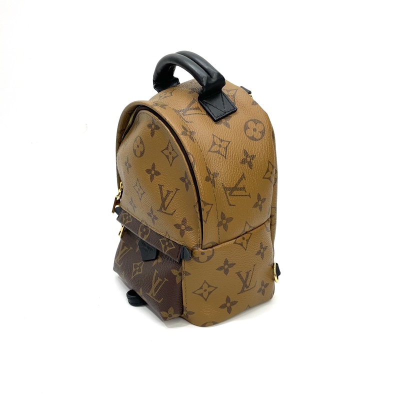 LV 雙色原花金釦Mini 小書包 M44873-3